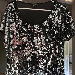 Women’s Express sequin top, size Small